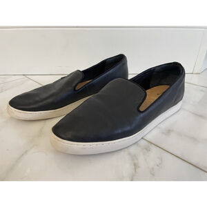 Birdies The Swift Black Leather Slip on Sneakers Size 10.5 Women Or 8.5 Men